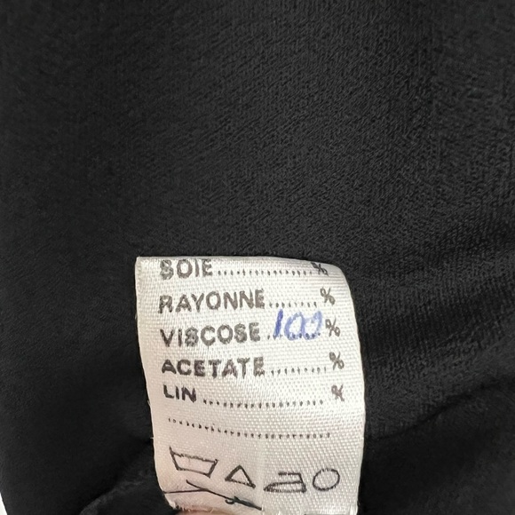 Laurence Corsin for Studio Mode Paris Asymmetrical Black Top Made in France  M/L - Picture 5 of 11